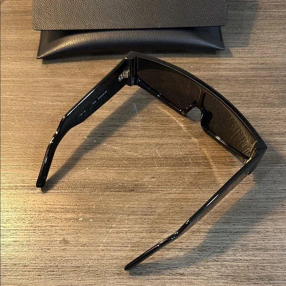 Rick Owens Gene Black Oversized Sunglasses